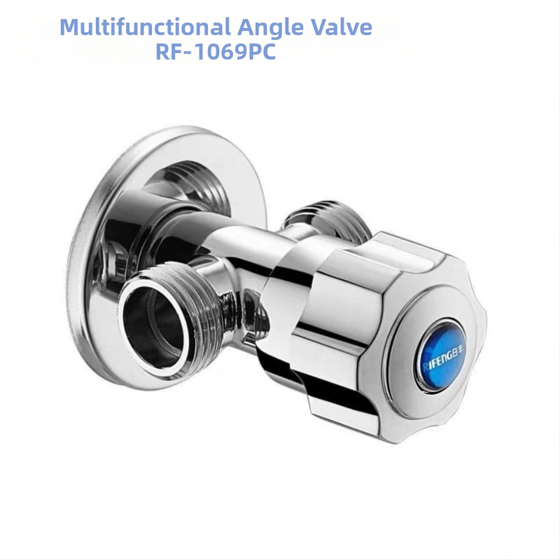 Ventil triunghiular din cupru cu o intrare și două ieșiri, multifuncțional, model 9011, diametrul interior 15 mm, montaj în perete, pentru chiuvetă, lavoar, toaletă, boiler și mașină de spălat
