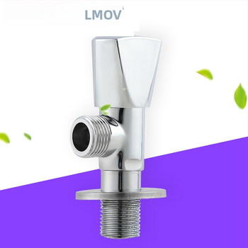 Meďový uhlový ventil pre horúcu a studenú vodu, zabudovaný do steny, rýchle otvorenie, vstup 15 mm, pracovný tlak 0,8 MPa, model LM-1203