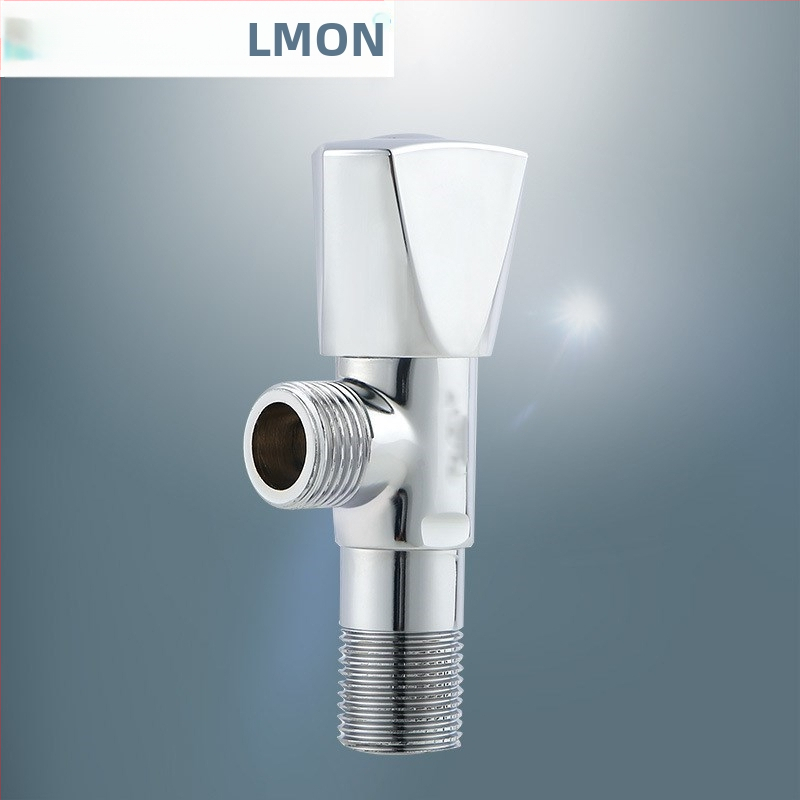 Meďový uhlový ventil pre horúcu a studenú vodu, zabudovaný do steny, rýchle otvorenie, vstup 15 mm, pracovný tlak 0,8 MPa, model LM-1203