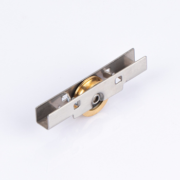 Rulă pentru uși culisante din sticlă – set 4 bucăți, oțel inoxidabil, model 1j3c03-8mm, balcoane fără ramă cu role în canelură de cupru