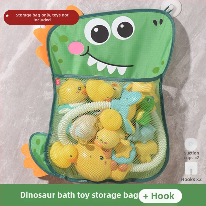 Jucărie de baie pentru bebeluți cu husă de depozitare, rață desen animat, material textil, jocuri cu apa, pentru 0–3 ani