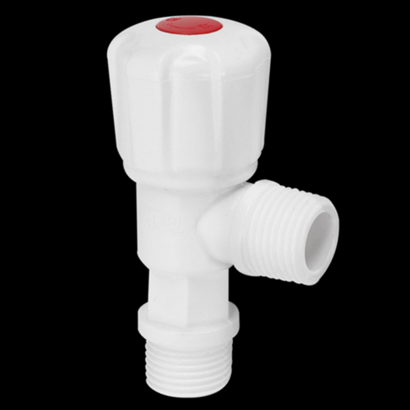 Plastični kutni ventil s ručnim kotačićem WP01202, radni tlak 1,6 MPa, unutarnji promjer 15 mm, navoj, za WC, slavinu i crijevo, LESSO