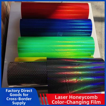 Film cu fagure laser pentru faruri și stopuri auto; film de schimbare a culorii pentru motociclete (PVC, Marcă: Altă)