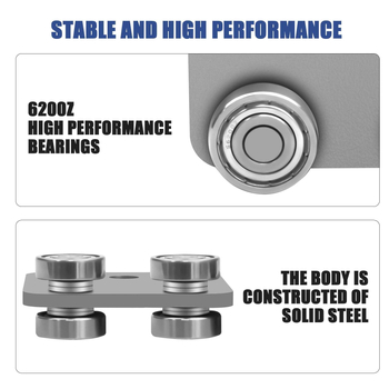 Rola C40 pentru uși glisante pe șine de oțel