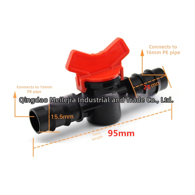 Valvă cu patru căi, design drept, tip deflector, model 16, din plastic