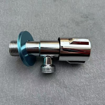 Ventil unghiular cu placare cu cupru pentru conexiuni la boiler și toaletă, diametru interior 15 mm, 1,0 MPa, montaj în perete
