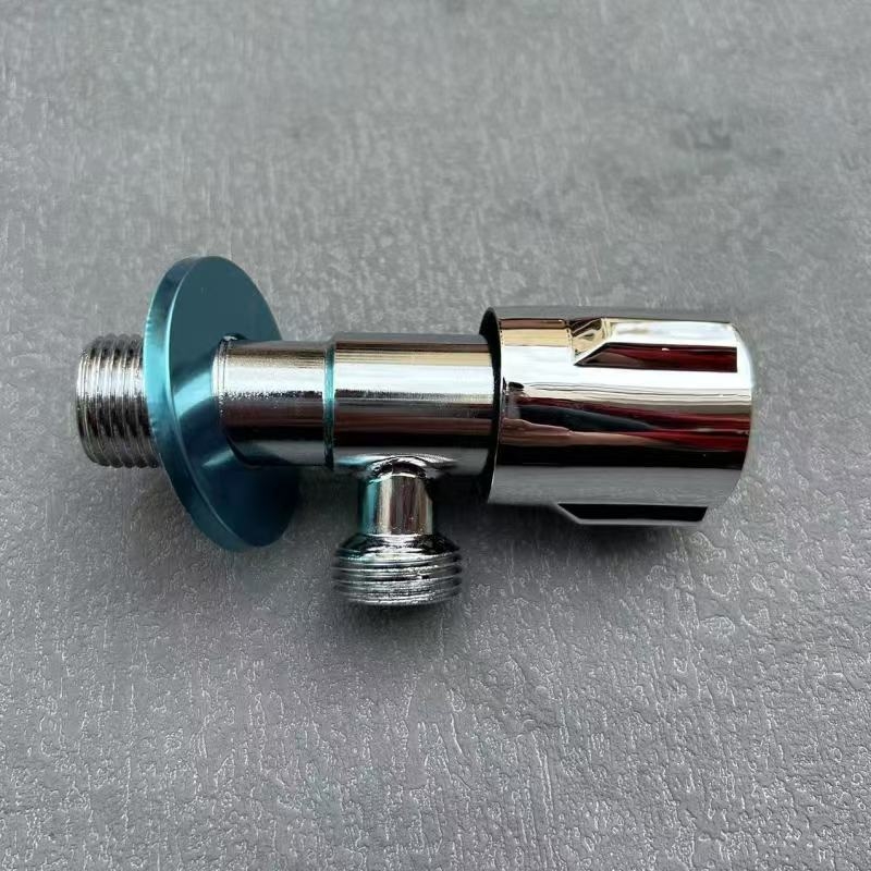 Ventil unghiular cu placare cu cupru pentru conexiuni la boiler și toaletă, diametru interior 15 mm, 1,0 MPa, montaj în perete