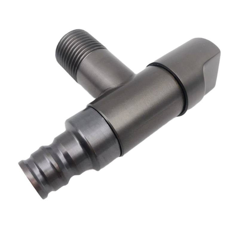 Slavina za perilicu rublja, T-tip, zidna – nehrđajući čelik, Model 008, 0,8 MPa