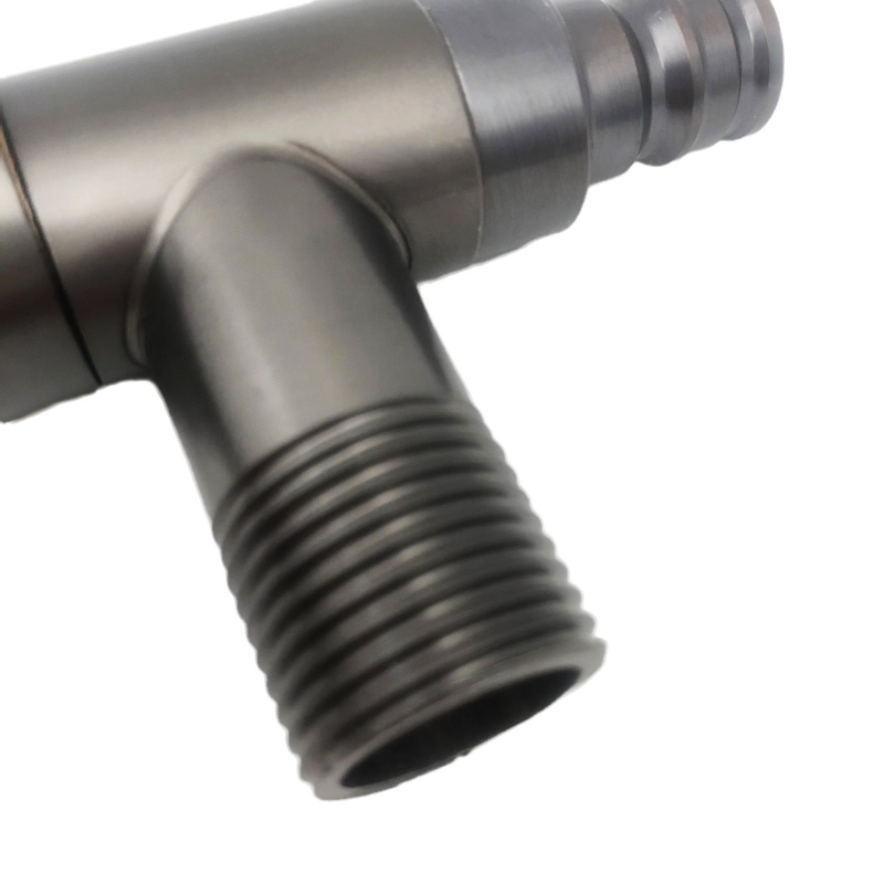 Slavina za perilicu rublja, T-tip, zidna – nehrđajući čelik, Model 008, 0,8 MPa