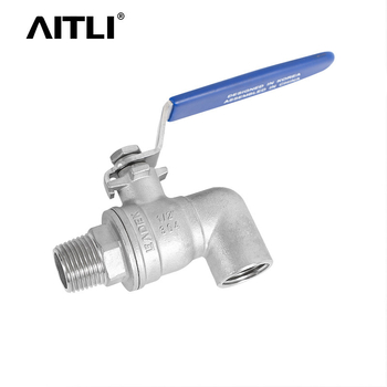 Supapă cu bilă din oțel inoxidabil 304 din două părți, cu filet intern și extern, dimensiuni 1/2 inch și 3/4 inch