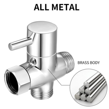 Distribuitor de duș cu ventile în trei direcții, din cupru, model ST-08, stil modern minimalist
