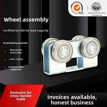 Rulment din oțel inoxidabil în formă U pentru uși glisante și șine pentru perdele, ansamblu șină de susținere pentru ferestre din aliaj de aluminiu, rezistent la uzură