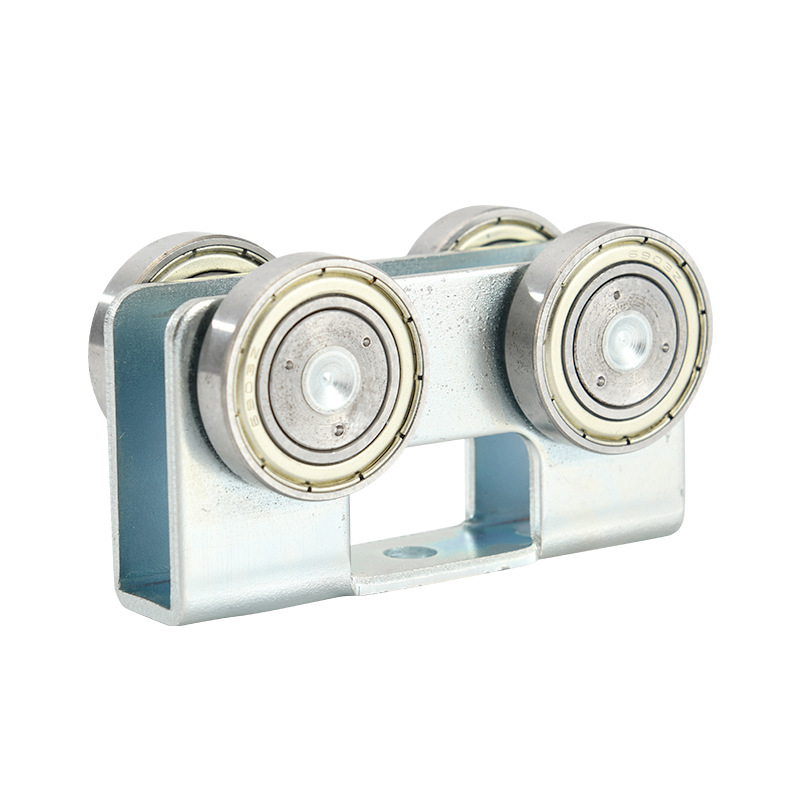 Rulment din oțel inoxidabil în formă U pentru uși glisante și șine pentru perdele, ansamblu șină de susținere pentru ferestre din aliaj de aluminiu, rezistent la uzură