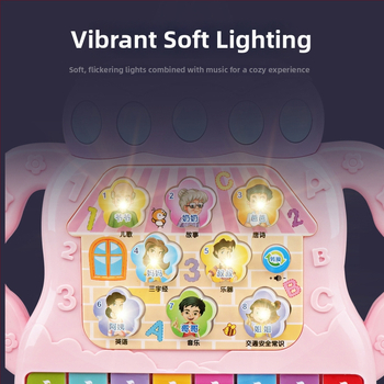 Pian electronic pentru bebeluși: organ electronic din plastic pentru 0–3 ani, dezvoltare emoțională, vizuală și cognitivă (Material: Plastic • Categorie: Organ electronic)