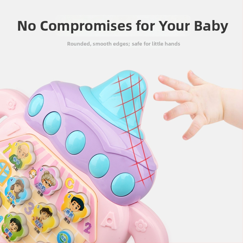 Pian electronic pentru bebeluși: organ electronic din plastic pentru 0–3 ani, dezvoltare emoțională, vizuală și cognitivă (Material: Plastic • Categorie: Organ electronic)