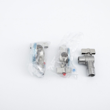 Valvă triunghiulară din oțel inoxidabil 304 cu canal complet pentru boilere pe gaz — apă caldă/rece, conexiune unghiulară 1/2 in și 3/4 in, presiune înaltă, acționare manuală