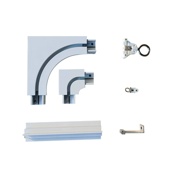 Șină de infuzie ascunsă pentru spital, în formă de U, din aliaj de aluminiu, perdea încastrată în tavan, model 1, Yunce, simplitate modernă