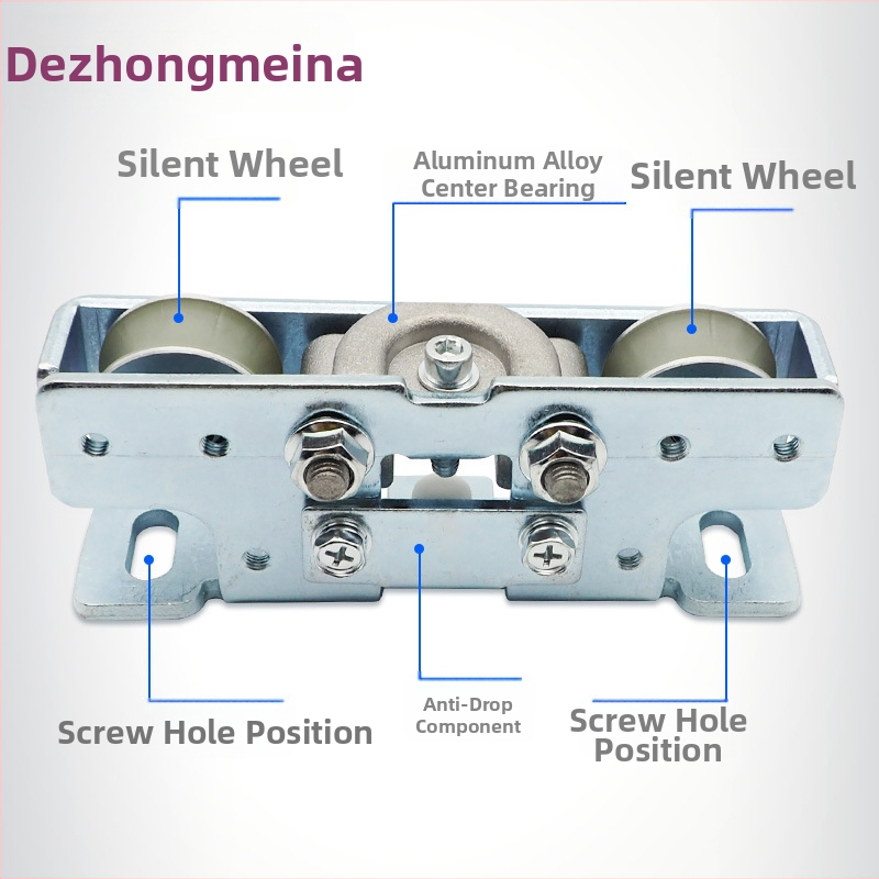 DL-02 Roată de susținere pentru ușa automată cu roată din poliuretan | construcție metalică | pentru șina de glisare a ușii automate | stil modern