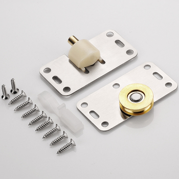 Rola din alamă pentru dulap cu uși glisante, BUFEISON BF-C378B, stil modern minimalist