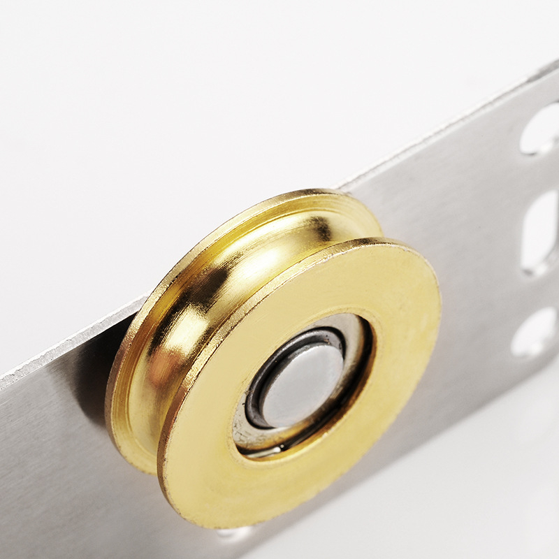 Rola din alamă pentru dulap cu uși glisante, BUFEISON BF-C378B, stil modern minimalist