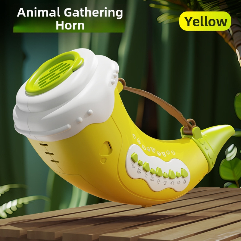 Corn de suflat cu sunete de animale, jucărie muzicală din plastic pentru copii 4–6 ani, certificat 3C, cod 2025152202056304