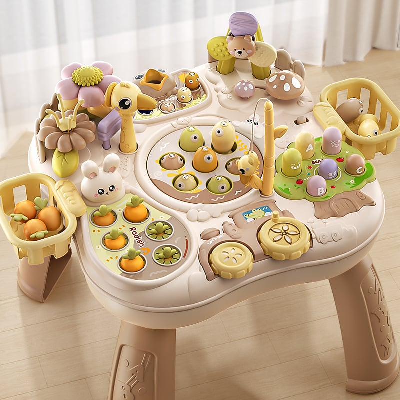 Tamburină de mână pentru copii – corp din plastic, unisex, 0–3 ani, certificat 3C, stimulează dezvoltarea emoțională, vederea și coordonarea mână-ochi