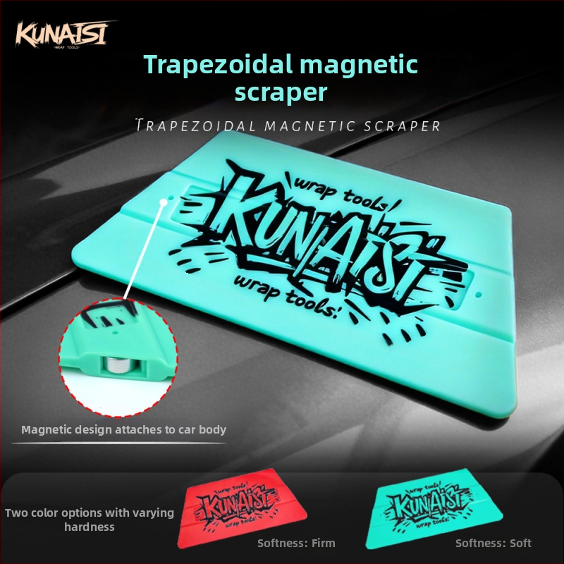 KNS Scraper na film do auta s dvojitou čepeľou a magnetickým uchytením — Materiál: TPEE, Model KNS