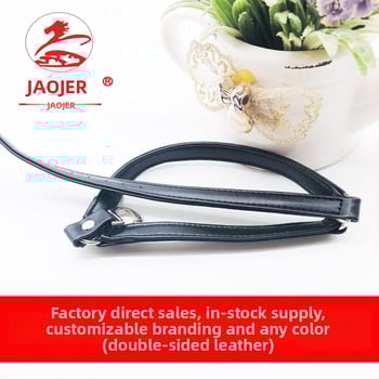 SJK-PU Remen za sprječavanje klizanja pete za žene – Trokutasto vezivanje, Književno retro stil, Marka Jiaojianer