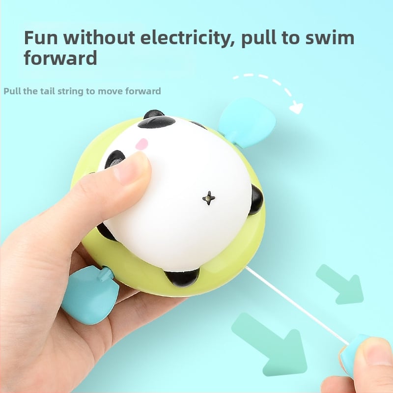 Jucărie de baie din plastic cu animal trăgător pentru stropire cu apă, potrivită pentru sugari 0–3 ani