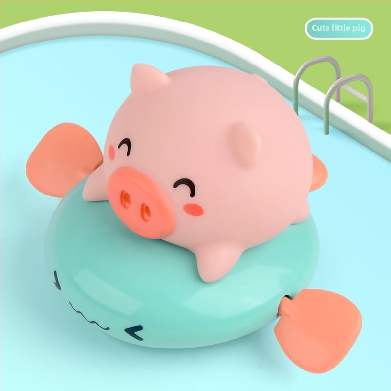 Jucărie de baie din plastic cu animal trăgător pentru stropire cu apă, potrivită pentru sugari 0–3 ani