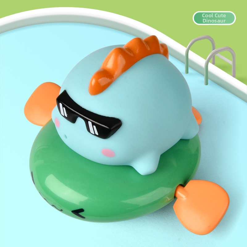 Jucărie de baie din plastic cu animal trăgător pentru stropire cu apă, potrivită pentru sugari 0–3 ani