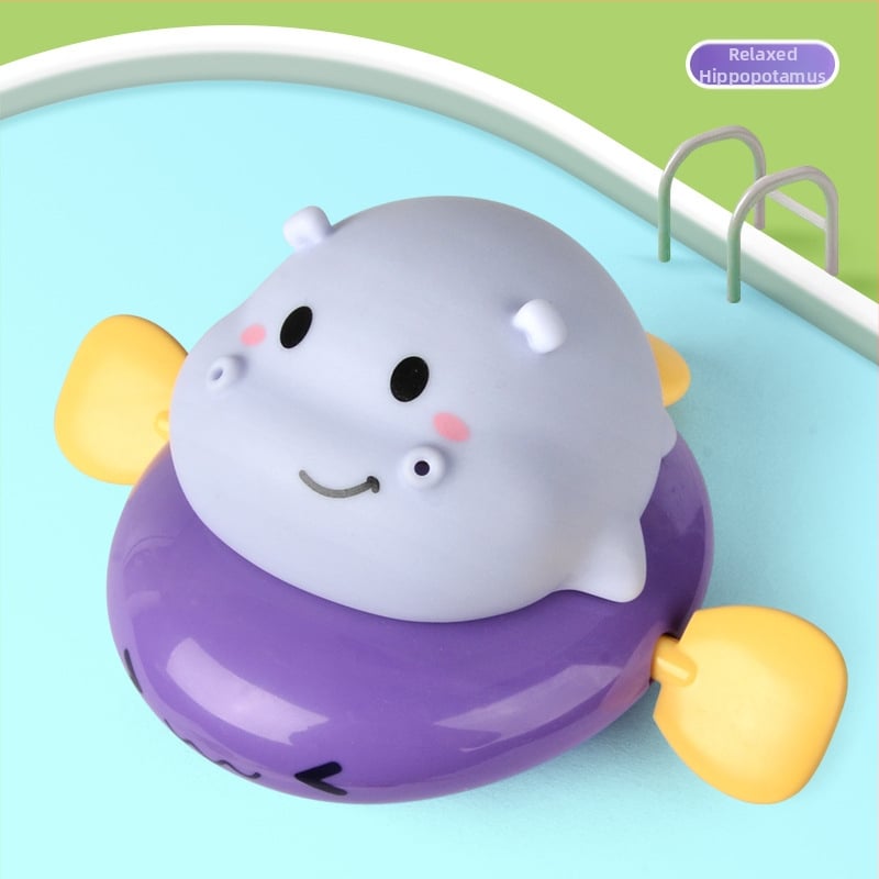 Jucărie de baie din plastic cu animal trăgător pentru stropire cu apă, potrivită pentru sugari 0–3 ani