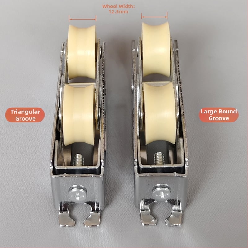 Rulare pentru ușă glisantă: model 2001, aliaj de aluminiu, două roți, șină inferioară, roată cu rulmenți pentru cale lată
