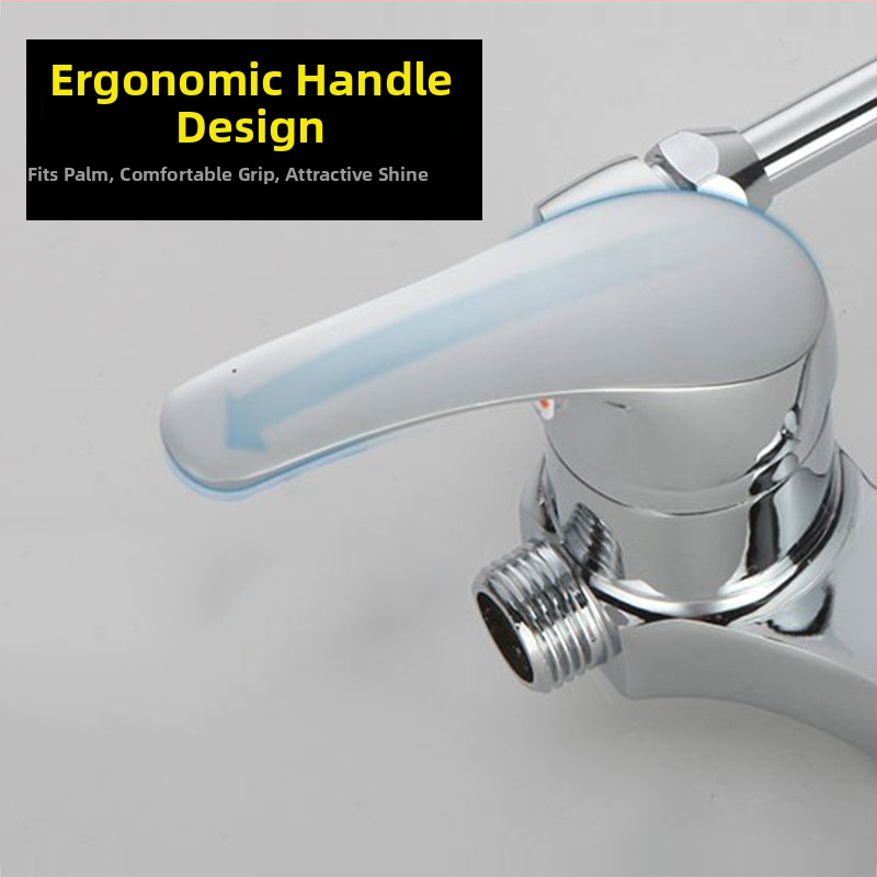 Meďový ventil na ohrievač vody, U-tvar, povrchová montáž, trojitá sprcha, pracovný tlak 1.0 MPa, teplotný rozsah 5-100°C, prietok 230