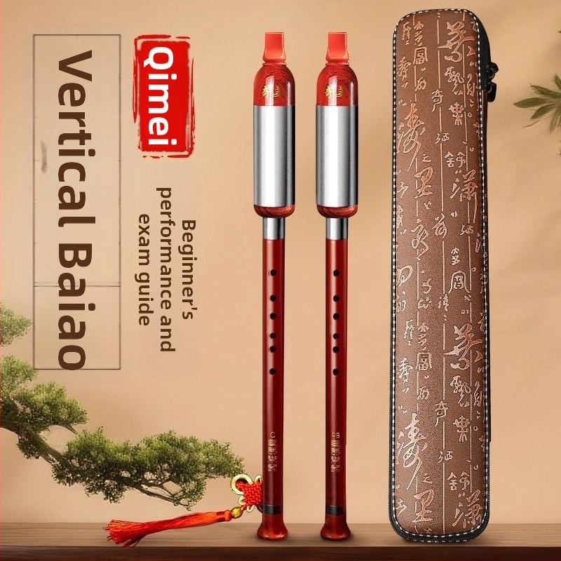 Crazy Sound Bawu Box – instrument Bawu cu suflu vertical pentru începători, model Bau Box, corp din mahon imitativ