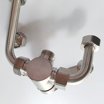 Βαλβίδα ανάμειξης για ηλεκτρικό θερμοσίφωνα, U-μορφή από ανοξείδωτο 304, μοντέλο HS-00016, πίεση 0,85 MPa, κρύο 4°C, ζεστό 45°C, ροή εξόδου 10 L/min