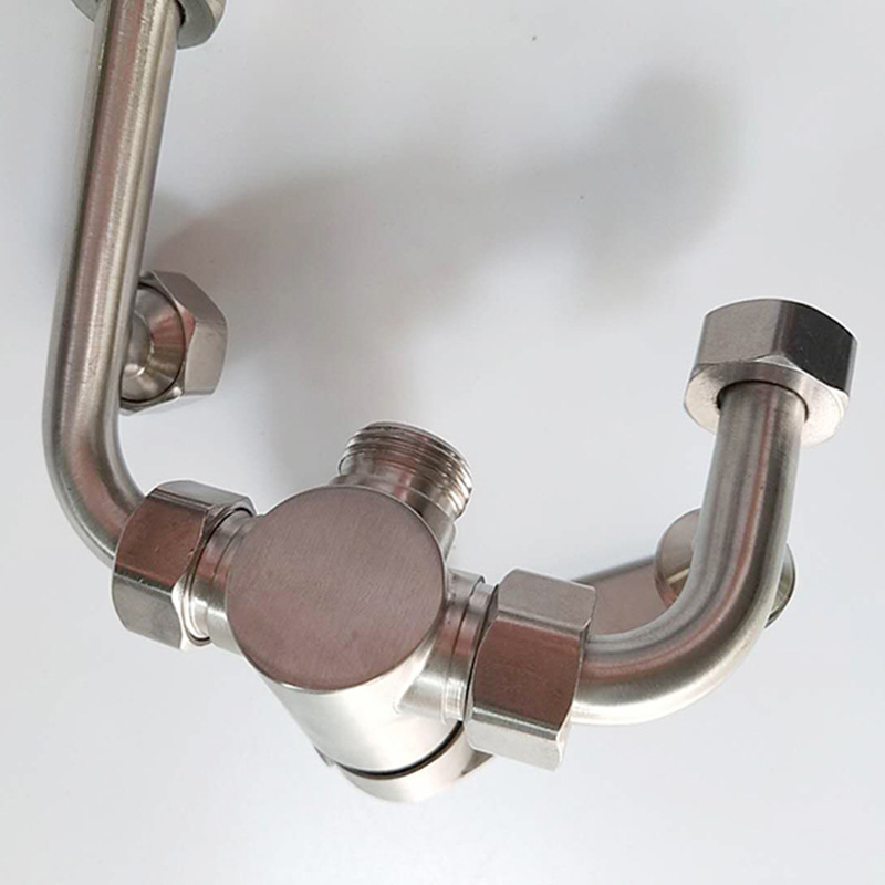 Βαλβίδα ανάμειξης για ηλεκτρικό θερμοσίφωνα, U-μορφή από ανοξείδωτο 304, μοντέλο HS-00016, πίεση 0,85 MPa, κρύο 4°C, ζεστό 45°C, ροή εξόδου 10 L/min