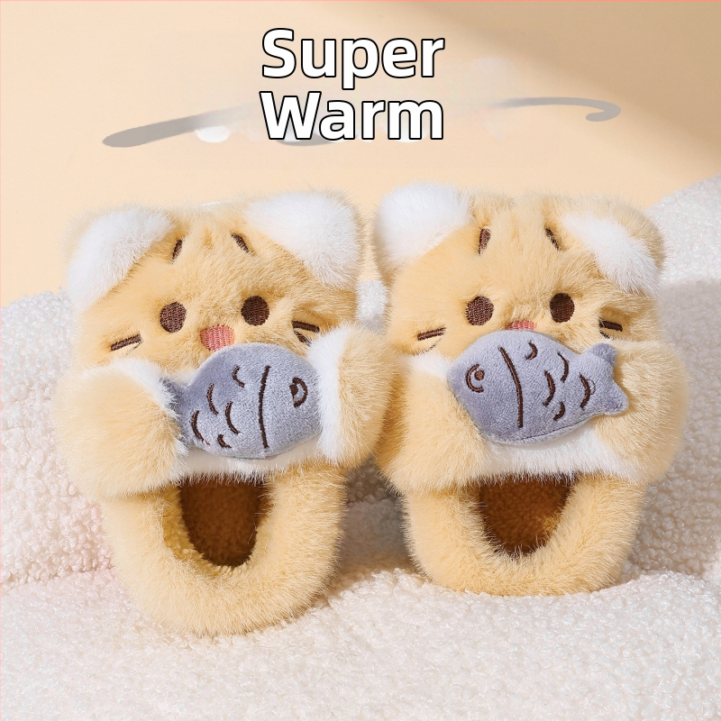 Gyerekeknek szánt pamut papucs, plüss felsőrésszel, EVA talppal, hátsó pánttal, nyuszi karikatúra mintával