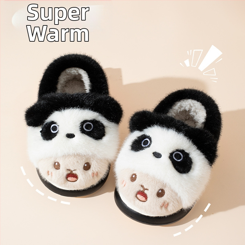 Gyerekeknek szánt pamut papucs, plüss felsőrésszel, EVA talppal, hátsó pánttal, nyuszi karikatúra mintával