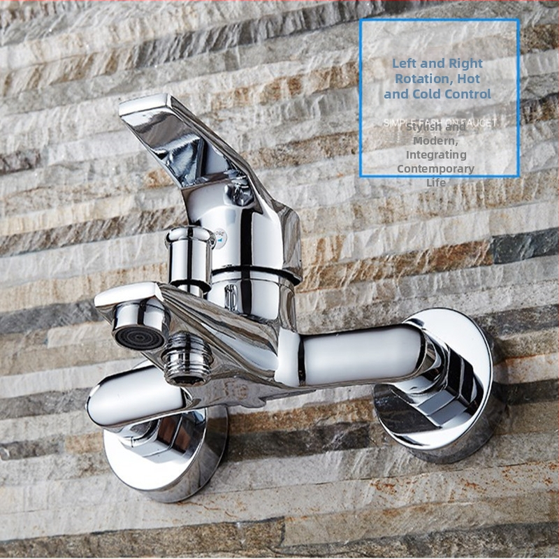 Robinet ascuns pentru duș și cadă - construcție din cupru, cartuș ceramic, montaj în perete, 0–90°C, 0.8–1.2 MPa, model 6009