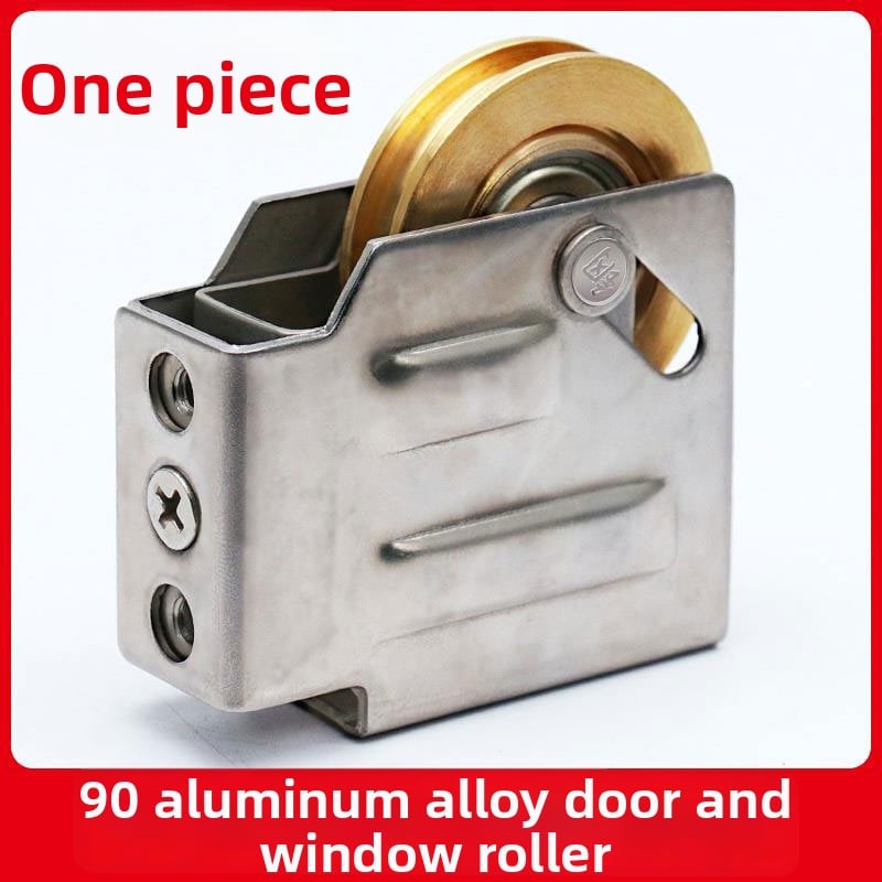 Rulment pentru fereastră din aliaj de aluminiu, pentru fereastra glisantă din sticlă, tip 90, roată din cupru