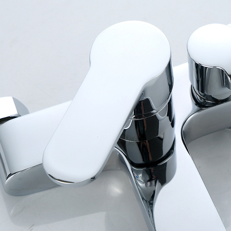 Robinet de amestec pentru baie și duș, aliaj de zinc, disc ceramic pentru valve, construcție triplă, finisaj cromat electrolitic