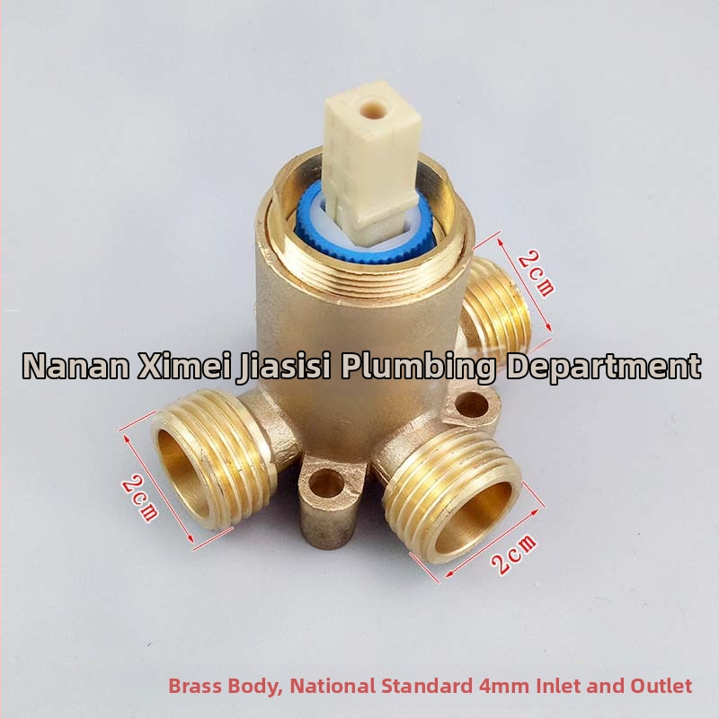 Επιτοίχια βαλβίδα ανάμειξης για ηλεκτρικό θερμοσίφωνα, με μία λαβή και διπλό έλεγχο, σώμα από χαλκό, πίεση λειτουργίας 0,8 MPa, εύρος θερμοκρασίας 1–90°C