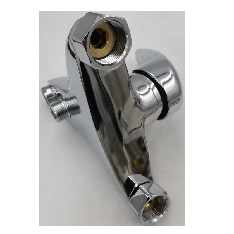 Robinet de duș triplu pentru cadă, amestec rece-cald, montat pe perete, corp din aliaj de zinc, nucleu ceramic