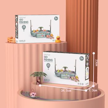 Jucărie interactivă de pescuit pe apă pentru copii (Material: Plastic; Funcție: joc de rol cu muzică; Vârstă: 4-6 ani; Jucărie de apă cu dezvoltare cognitivă)