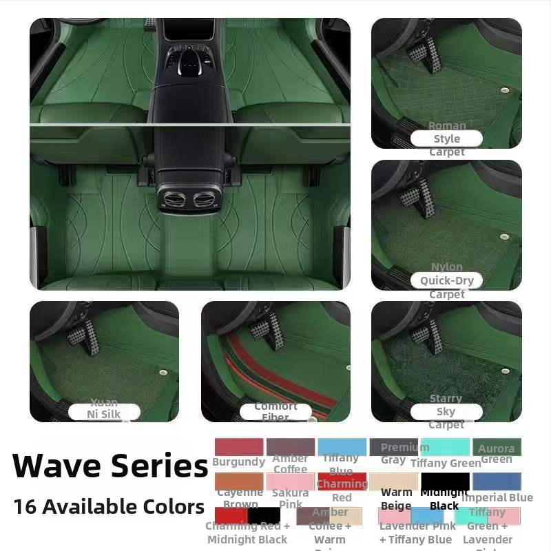 Kožené podlahové rohože do auta pre špeciálne auto, Da Sheng, prispôsobiteľné, možnosti Leather Foot Mat, Silk Loop Foot Mat, Lawn Foot Mat