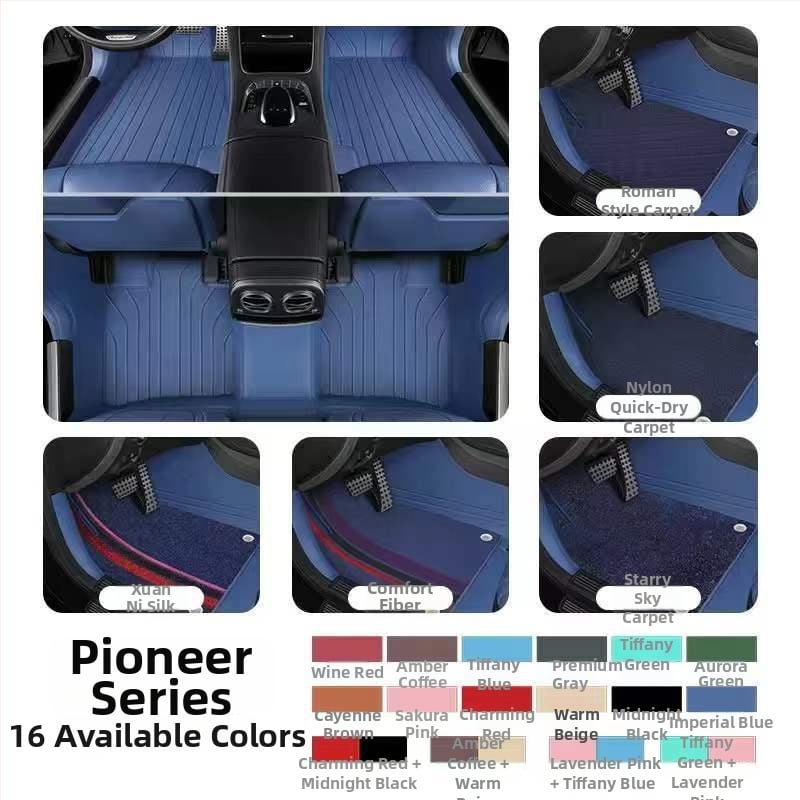 Kožené podlahové rohože do auta pre špeciálne auto, Da Sheng, prispôsobiteľné, možnosti Leather Foot Mat, Silk Loop Foot Mat, Lawn Foot Mat