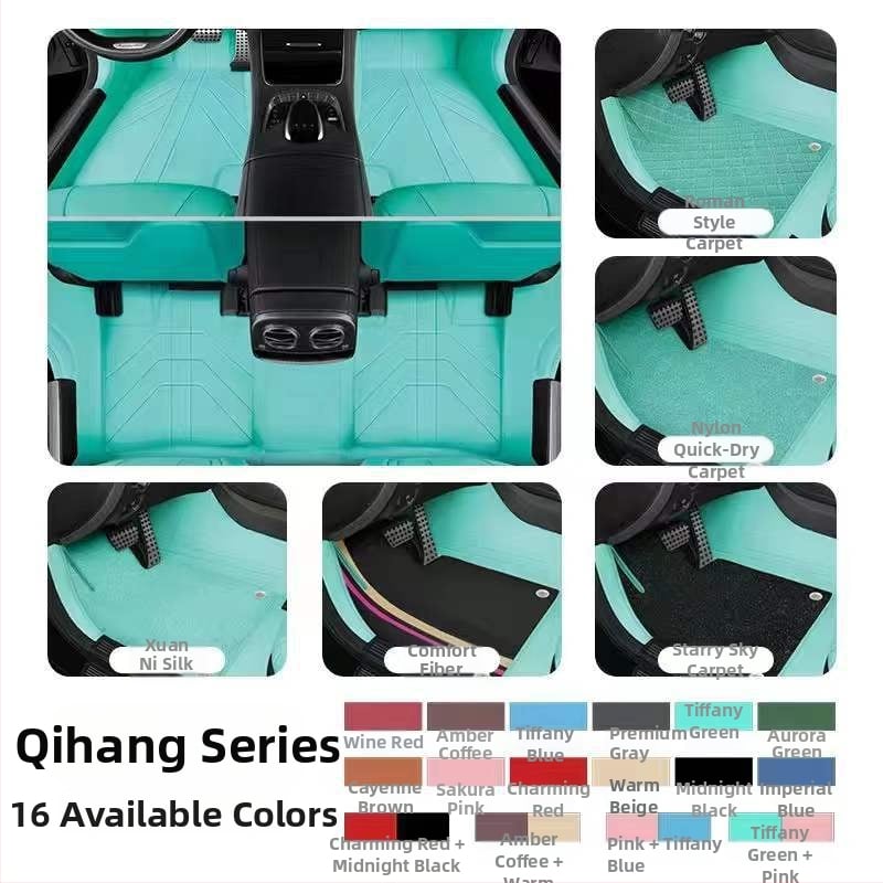 Kožené podlahové rohože do auta pre špeciálne auto, Da Sheng, prispôsobiteľné, možnosti Leather Foot Mat, Silk Loop Foot Mat, Lawn Foot Mat
