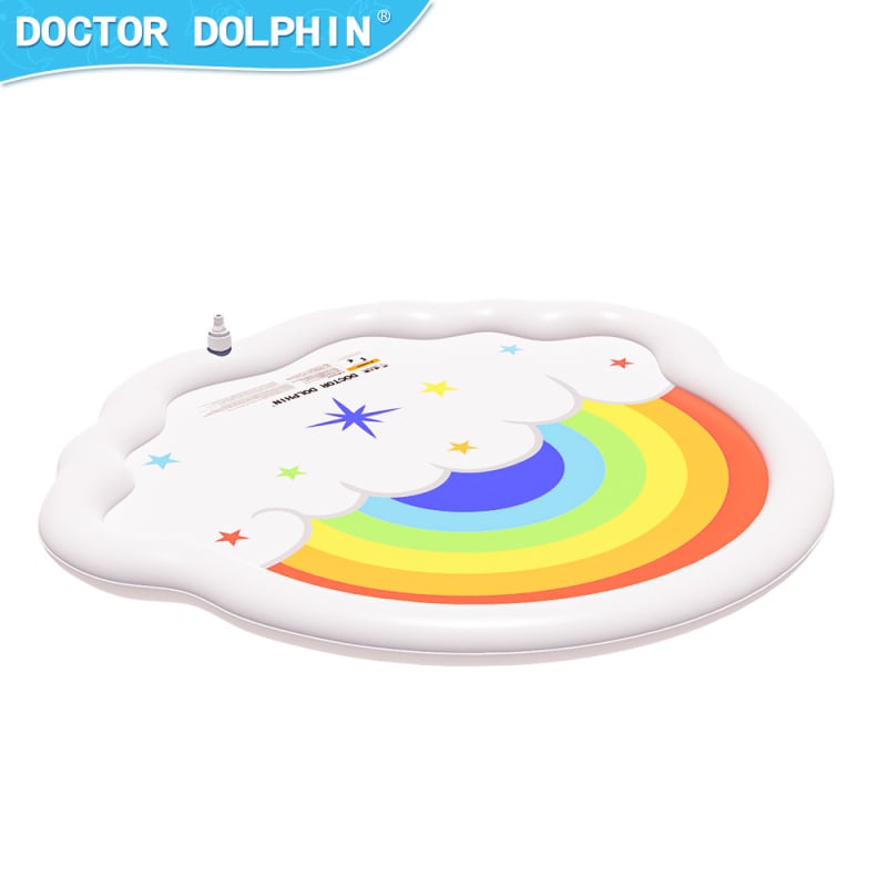 Covoraș de stropire cu apă din PVC pentru copii – dezvoltare senzorială și stimularea interesului, potrivit pentru 4–6 ani, brand Dr. Dolphin
