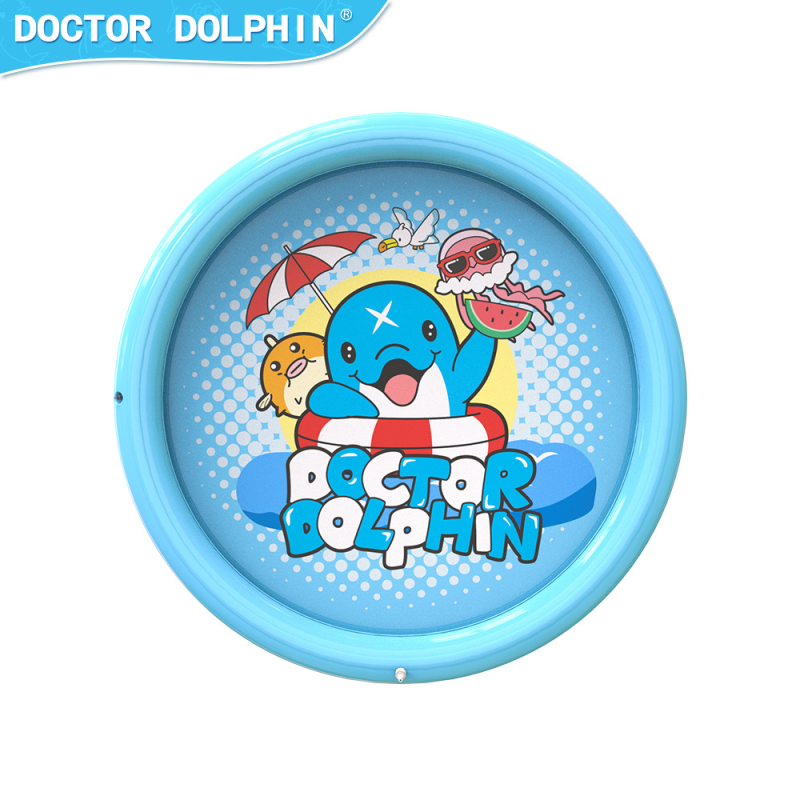 Covoraș de stropire cu apă din PVC pentru copii – dezvoltare senzorială și stimularea interesului, potrivit pentru 4–6 ani, brand Dr. Dolphin